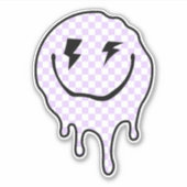 デンマークパステルエステトリップ(幻覚体験)のようなティックドリップ顔シール シール (正面)