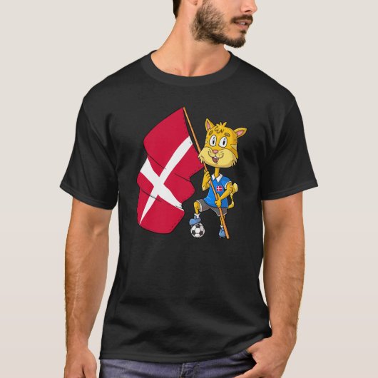 デンマークファンネコ Tシャツ (正面)