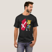 デンマークファンネコ Tシャツ (正面フル)