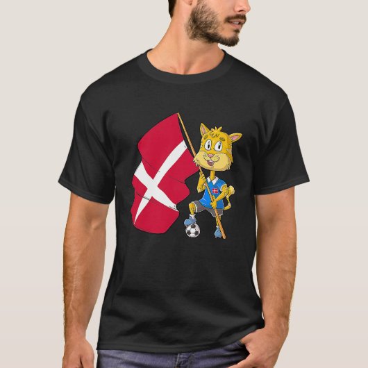 デンマークファンネコ Tシャツ (正面)
