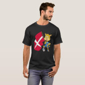 デンマークファンネコ Tシャツ (正面フル)