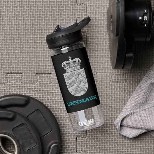 デンマークフィットネス&デンマークの腕のコート/旗 ウォーターボトル (ジム)