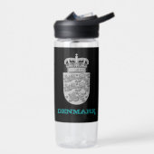 デンマークフィットネス&デンマークの腕のコート/旗 ウォーターボトル (左面)