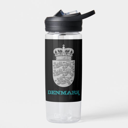 デンマークフィットネス&デンマークの腕のコート/旗 ウォーターボトル (左面)