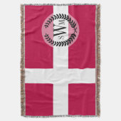 デンマークフラグ スローブランケット (正面縦)