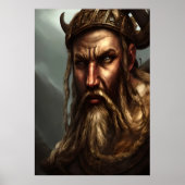 デンマークポートレートバイキング | AIアートポスター ポスター (正面)