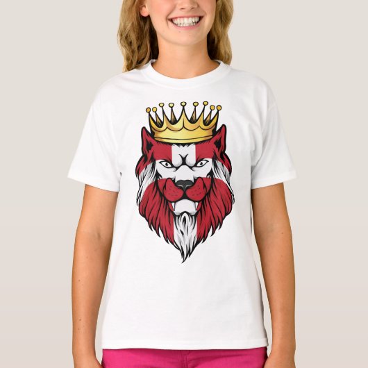 デンマークライオンキング国旗 Tシャツ (正面)