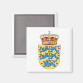 デンマークレッサーコートオブアームズ マグネット (正面/裏面)