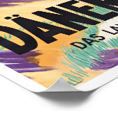 デンマークヴィンテージ旅行ポスター ポスター (角)