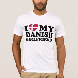 デンマーク人の恋人が大好き Tシャツ
