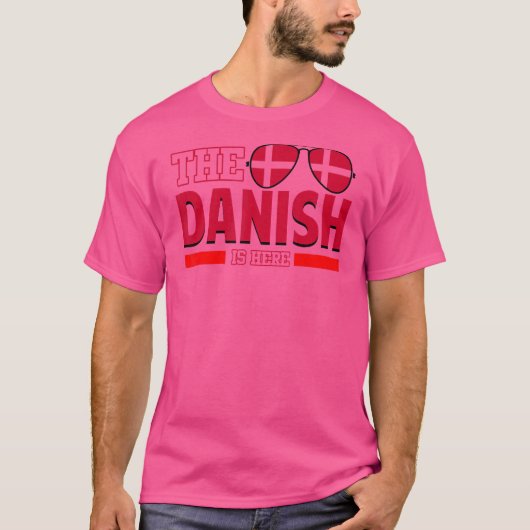 デンマーク人はここにいるデンマーク1 Tシャツ (正面)