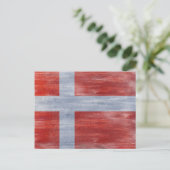 デンマーク動揺して国旗 ポストカード (スタンド正面)