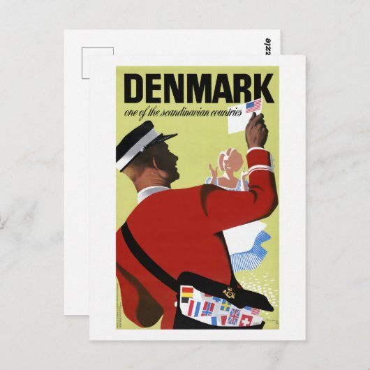 デンマーク北欧諸国ヴィンテージ ポストカード (正面/裏面)