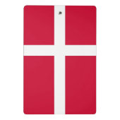 デンマーク国旗が付いたミニクリップボード ミニクリップボード (裏面)
