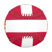 デンマーク国旗とコート・オブ・アームズ 野球ボール (裏面)