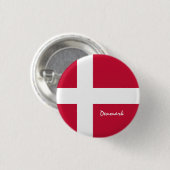 デンマーク国旗とデンマークファッション/スポーツ 缶バッジ (正面&裏面)