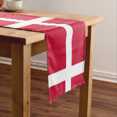 デンマーク国旗とデンマーク旅行、休日/スポーツファン ショートテーブルランナー (インサイチュ)