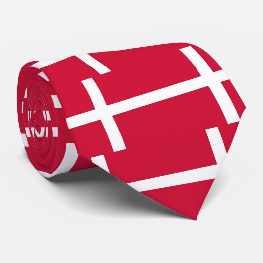 デンマーク国旗とネクタイ ネクタイ (ロール)