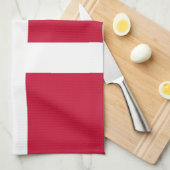 デンマーク国旗のキッチンタオル キッチンタオル (四つ折り)