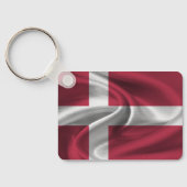 デンマーク国旗のキーチェーン キーホルダー (裏面)