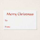 デンマーク国旗のギフトラベル (裏面)