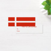 デンマーク国旗のギフトラベル (デスク)