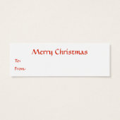 デンマーク国旗のギフトラベル (裏面)