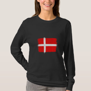 デンマーク国旗のグルンドロフ Tシャツ