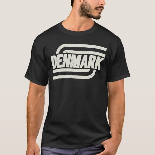 デンマーク国旗のサッカー記念ファン Tシャツ (正面)