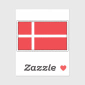 デンマーク国旗のシール シール (シート)