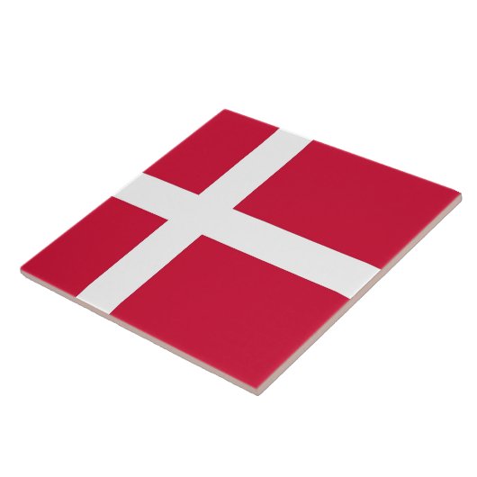 デンマーク国旗のタイル タイル (側面)