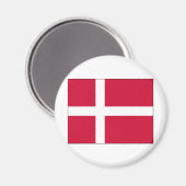 デンマーク国旗のデザイン マグネット (正面/裏面)