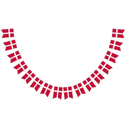 デンマーク国旗のバント バンティングフラッグ (全)