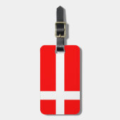 デンマーク国旗のラゲッジタグ！ ラゲッジタグ (正面縦)