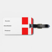 デンマーク国旗のラゲッジタグ！ ラゲッジタグ (裏面横)