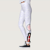 デンマーク国旗の休日ペンギン語 レギンス (左)