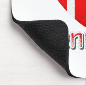 デンマーク国旗の切り出し マウスパッド (コーナー)