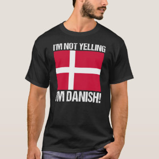 デンマーク国旗の叫び声ではない Tシャツ