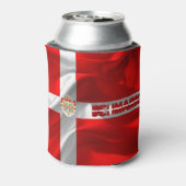 デンマーク国旗の紋章 缶クーラー (缶裏面)