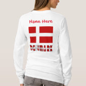 デンマーク国旗の赤(個人設定) Tシャツ (裏面)