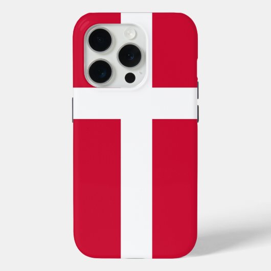 デンマーク国旗のApple iPhone 15 Pro Case-Mate iPhoneケース (裏面)