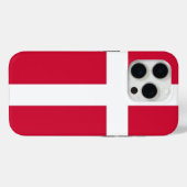 デンマーク国旗のApple iPhone 15 Pro Case-Mate iPhoneケース (裏面 (横))