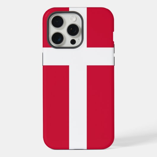 デンマーク国旗のApple iPhone 15 Pro Maxケース iPhoneケース (裏面)