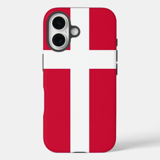 デンマーク国旗のApple iPhone 16 Case-Mate iPhoneケース (裏面)