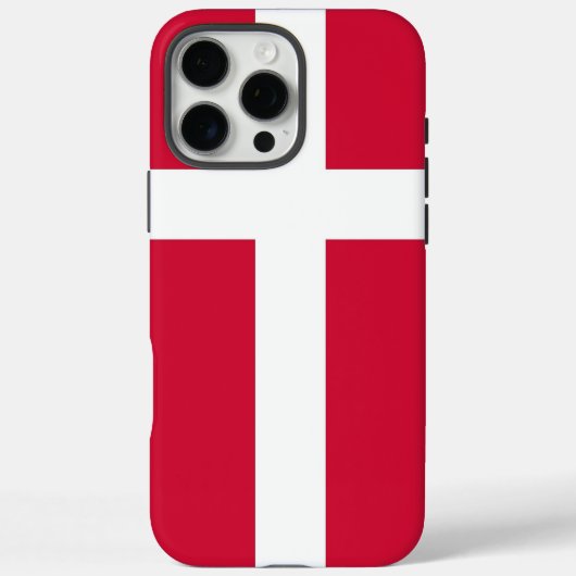 デンマーク国旗のApple iPhone 16 Pro Maxケース Case-Mate iPhoneケース (裏面)