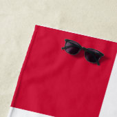 デンマーク国旗またはデンマーク国旗 ビーチタオル (インサイチュ)