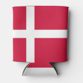デンマーク国旗またはデンマーク国旗 缶クーラー (正面)