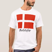 デンマーク国旗をカスタマイズしよう！ Tシャツ (正面)