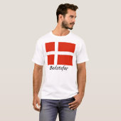 デンマーク国旗をカスタマイズしよう！ Tシャツ (正面フル)