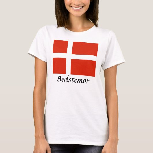 デンマーク国旗をカスタマイズ！ Tシャツ (正面)
